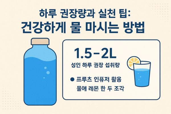 물 마시는 습관