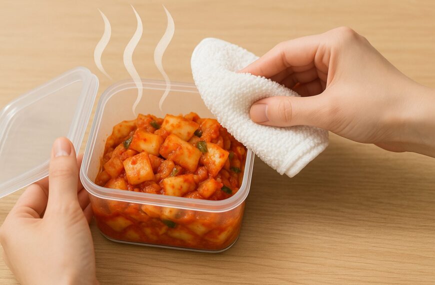 반찬통 냄새 제거