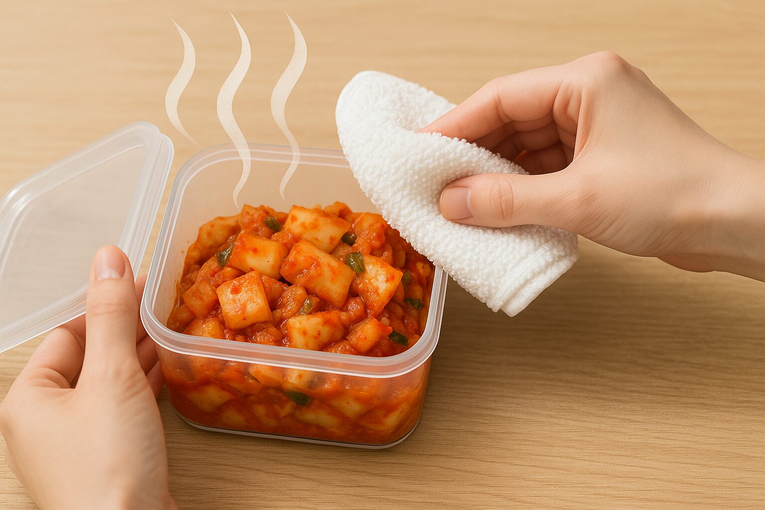 반찬통 냄새 제거